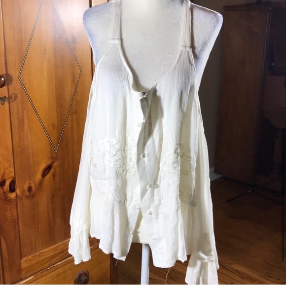 Jessica Simpson ivory cold shoulder top 1X - Picture 3 of 8